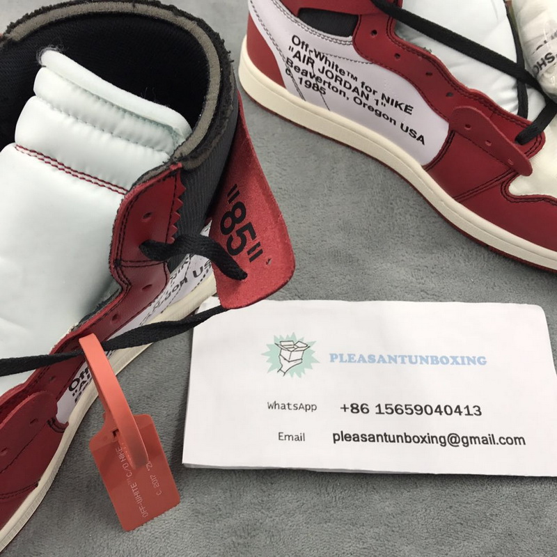 Authentic Air Jordan 1 Off White GS